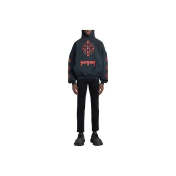 Balenciaga Graphic-print Cotton Hoodie