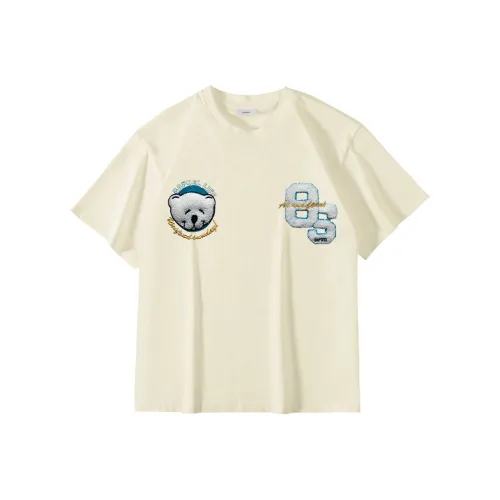 Mountainpeak T Shirt Unisex Cream Apricot