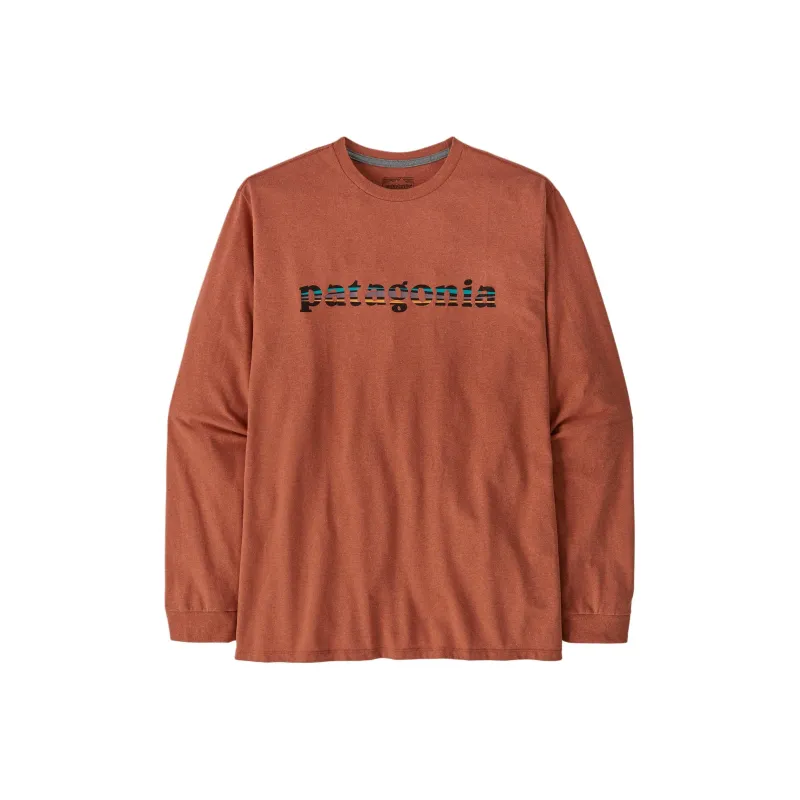 Patagonia Long-Sleeved '73 Text Logo Responsibili T-Shirt Men's-4