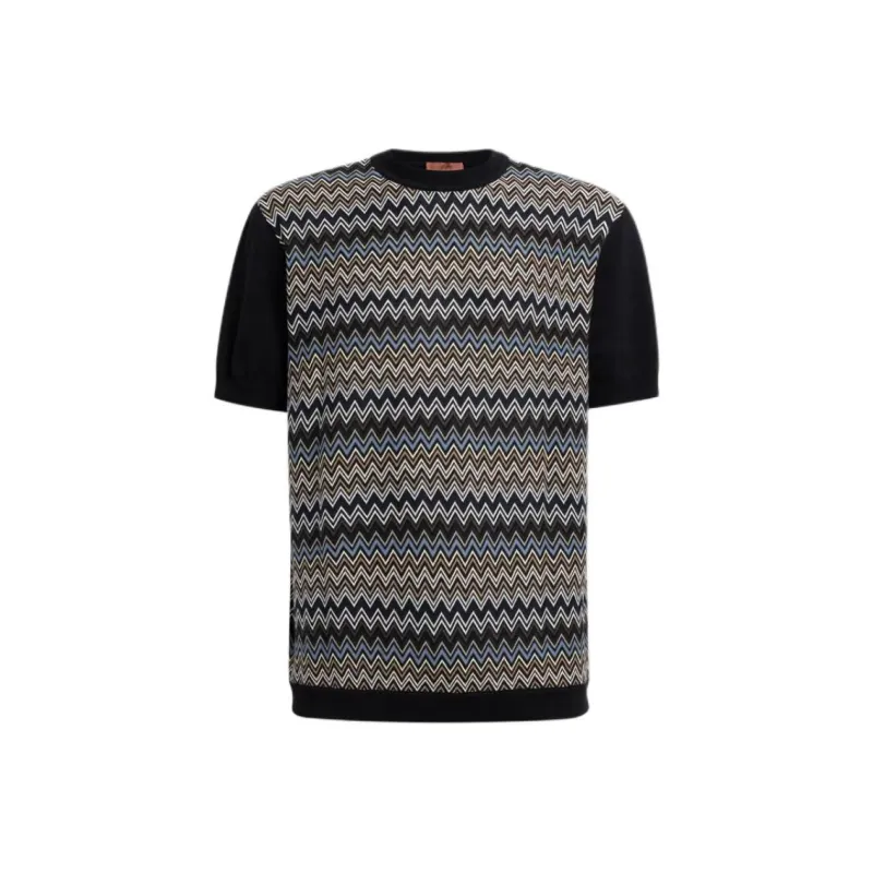 MISSONI Zigzag Knitted T Shirt-0