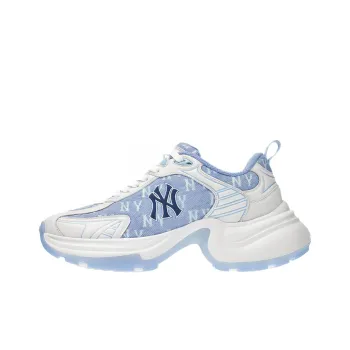 MLB New York Yankees Slip-Resistant Height Increasing Low-Top Chunky Sneakers Unisex Blue