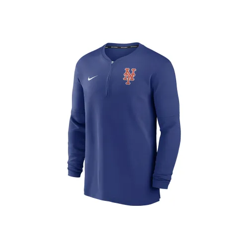 Nike New York Mets Authentic Collection Game Time Men's Nike Dri FIT Mlb 1/2 Zip Long Sleeve Top