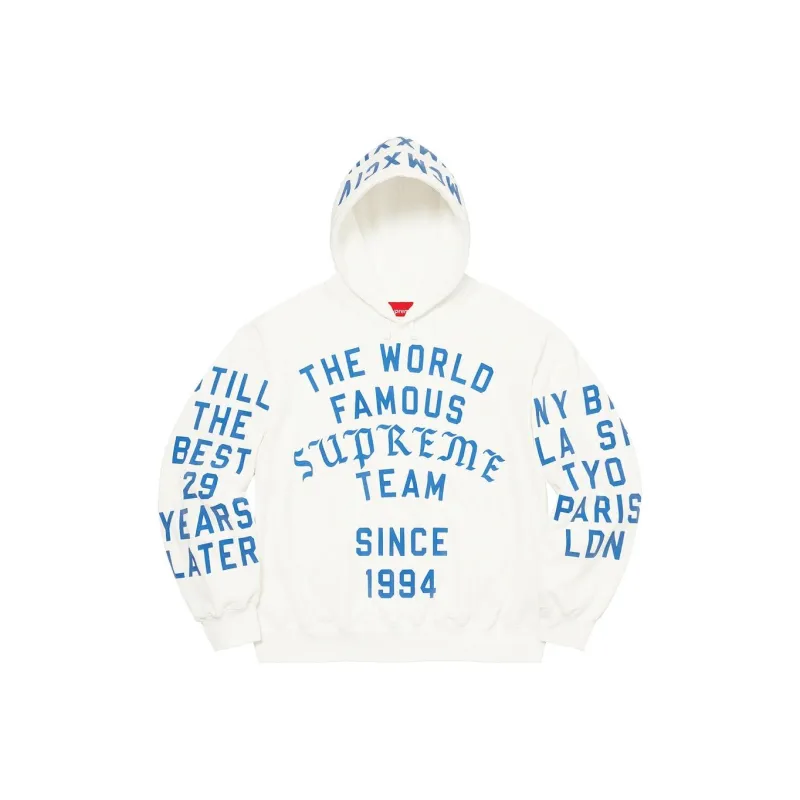 Supreme Team Flocked Hooded Sweatshirt-2