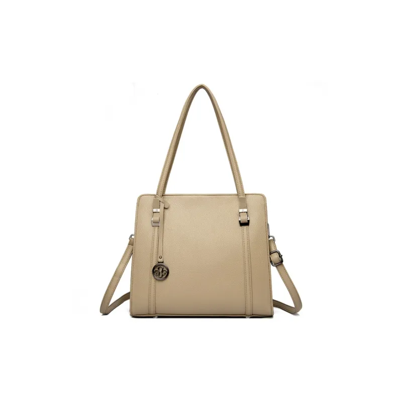 JIEXINI PU Crossbody Bag Shoulder Bag Women's Khaki Black/Burgundy-4