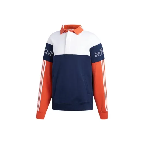 Adidas Originals Sweatshirt Unisex White Orange Royal Blue