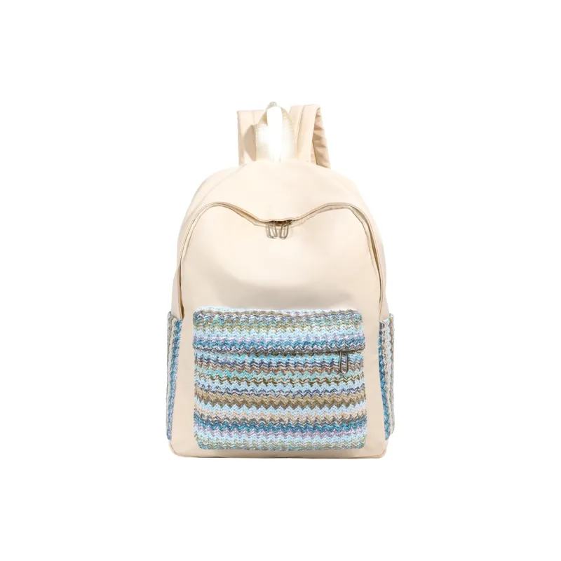 SEVENMOONS Nylon Fabric Backpack Unisex Multicolor-0