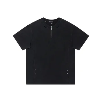 FORNINES T Shirt Unisex Washed Black