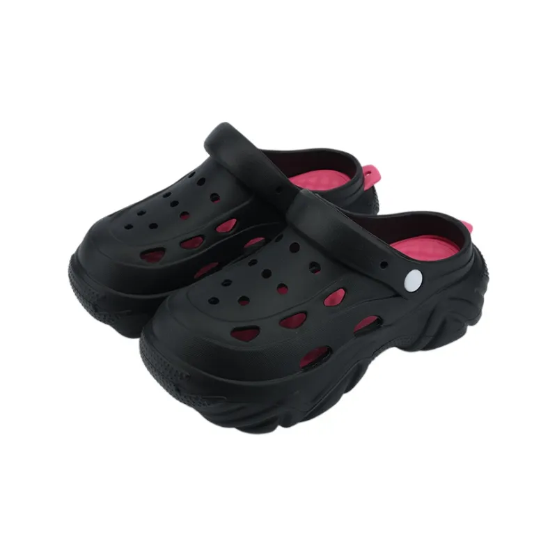 Warm Edge Closed Toe Women's Summer Indoor Minimalist Style Platform Detachable Reversible Slippers-3