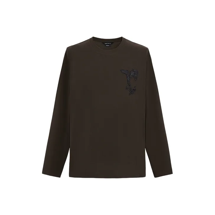 URBAN REVIVO T Shirt Men's Dark Red Brown-0