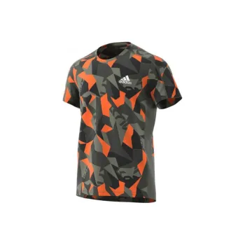 Adidas OWN THE RUN TEE T-Shirt Men's Green/Orange