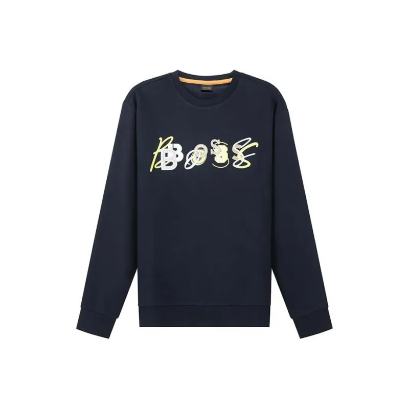 HUGO BOSS Pullover Sweatshirt Men's Dark Blue-0