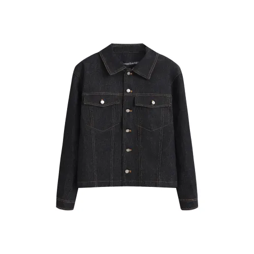Cassesango X ANTERIORLOVED Denim Jackets Unisex Black