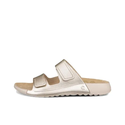 Ecco Cozmo Slide Slippers Women's Gold