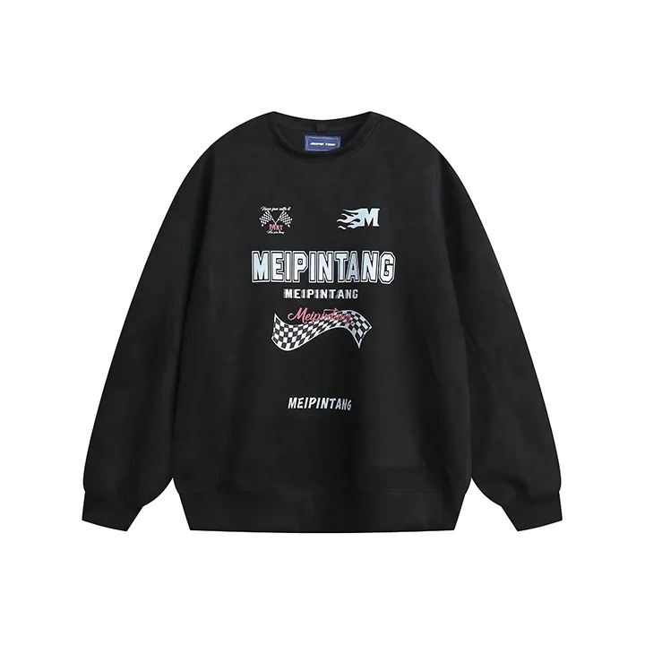 MEIPIN TANG Crew Neck Loose Fit Sweatshirt Unisex-4