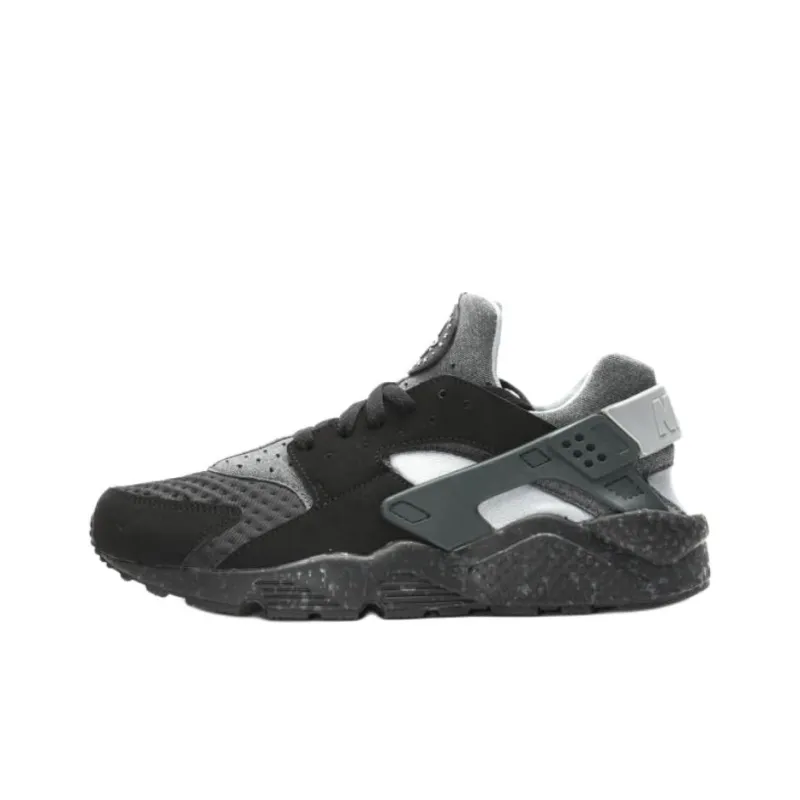 Nike Air Huarache Run Low Top Running Shoes Unisex Black-0