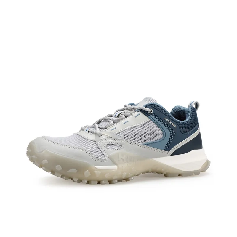 HUMTTO Cushioning Slip Resistant And Abrasion Resistant Low Top Outdoor Shoes Men's Gray Blue-1