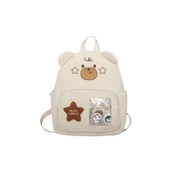 SUN EARTH &U Corduroy Backpack Unisex Multicolor