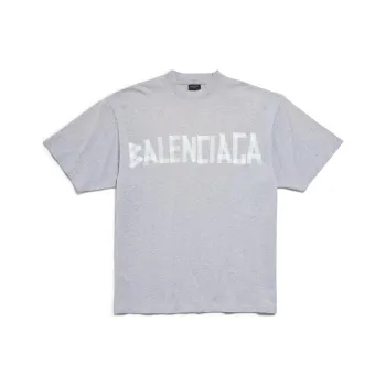 Balenciaga FW24 T Shirt Regular Fit Unisex Mixed Gray
