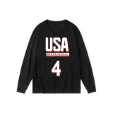 USA-Size 4 Long-Sleeved-Black