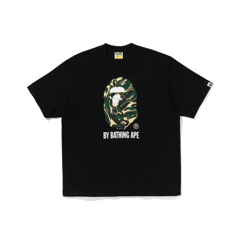 A BATHING APE Marbling Camo By Bathing Ape Relaxed Fit Tee-0