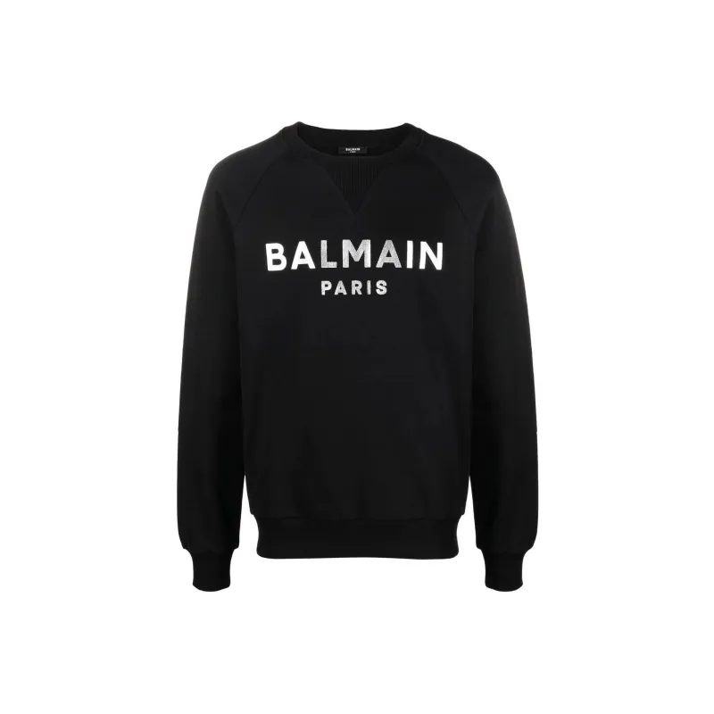BALMAIN FW22 Sweatshirt Men's Black Silver-0
