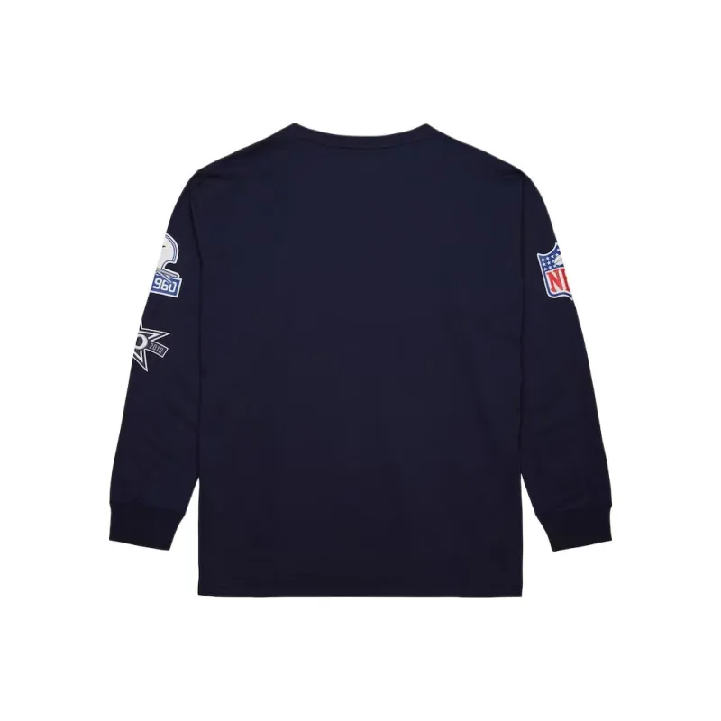 Mitchell & Ness x NFL Dallas Cowboys Vintage Logo Allover T Shirt Men's Marine Blue-1