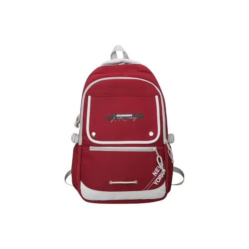 XIANGSU Nylon TRAVEL backpack Unisex Red/White/Black/Brown/Pink/Navy Blue