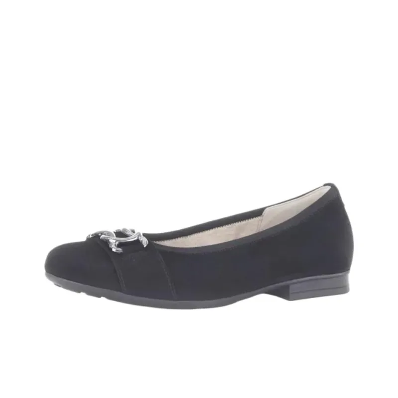 Gabor Comfort Casual Single Shoes Women's Black-1