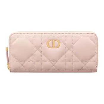 DIOR Miss Caro Small Lambskin Wallet Women's Pink