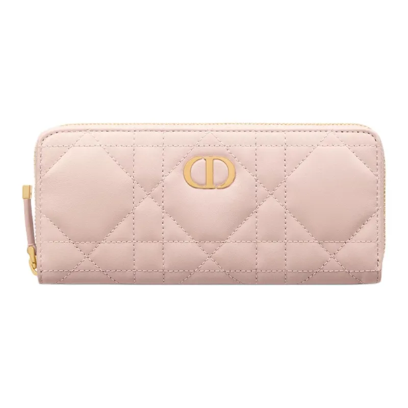 DIOR Miss Caro Small Lambskin Wallet Women's Pink-0