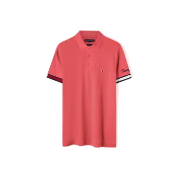 Tommy Hilfiger T Shirt Men's Coral Red XIX