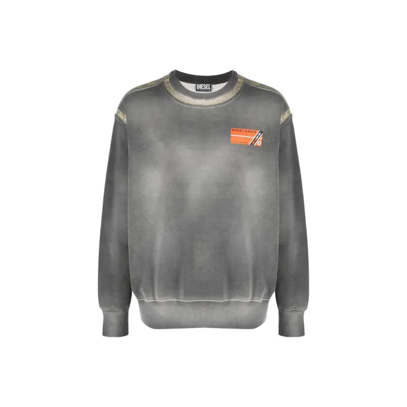 DIESEL Sweatshirts Men Gray-0