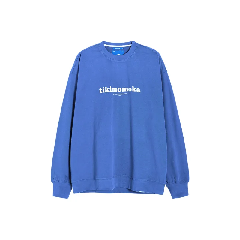 TIKIMOMOKA Crew Neck Loose Fit Regular Sweatshirt Spring And Autumn Unisex-11