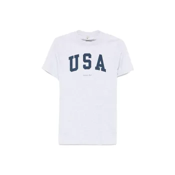SPORTY & RICH USA print T shirt