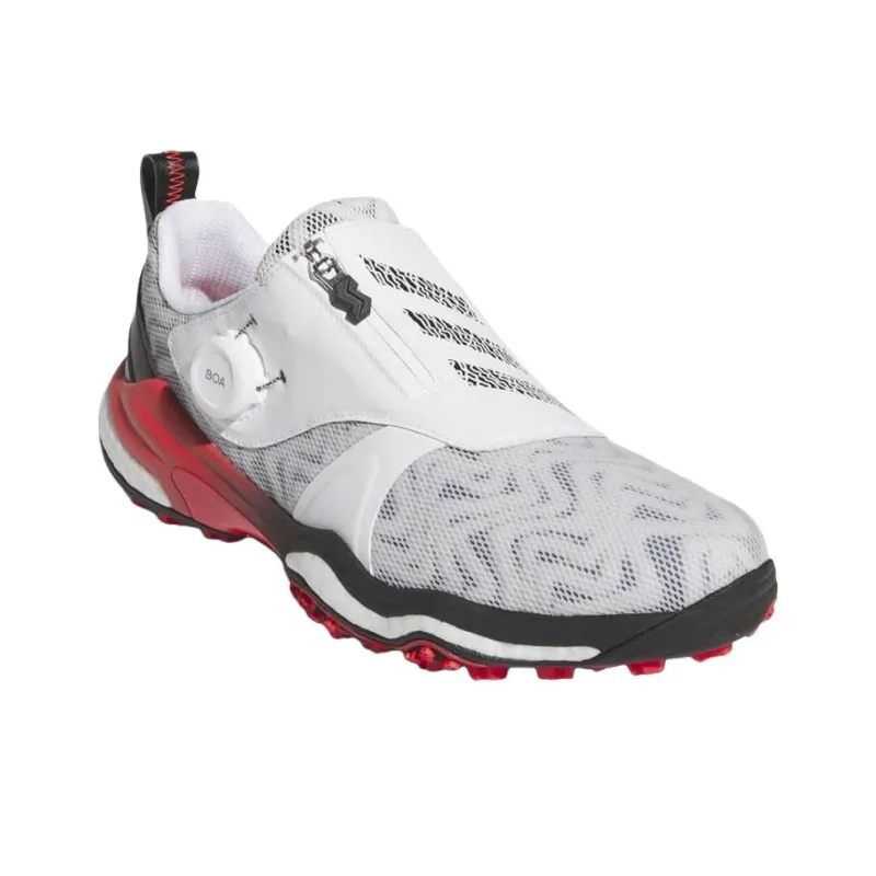 Adidas CODECHAOS 25 Slip Resistant And Breathable Low Top Golf Shoes Men's White Gray-1