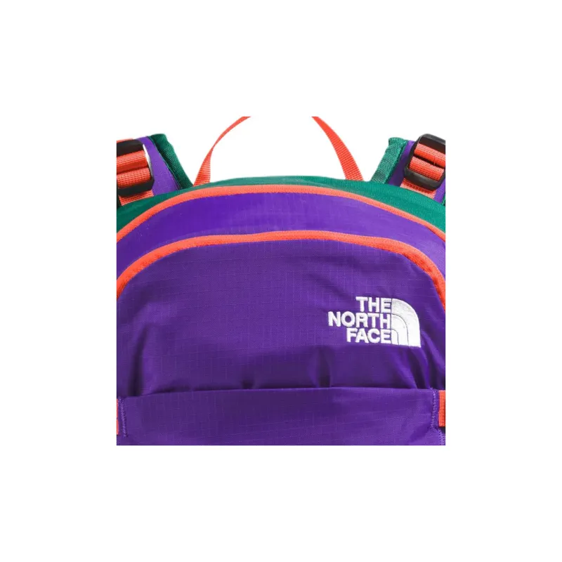 THE NORTH FACE Nylon Backpack Men's Purple Multicolor With Green And Bright Orange-4