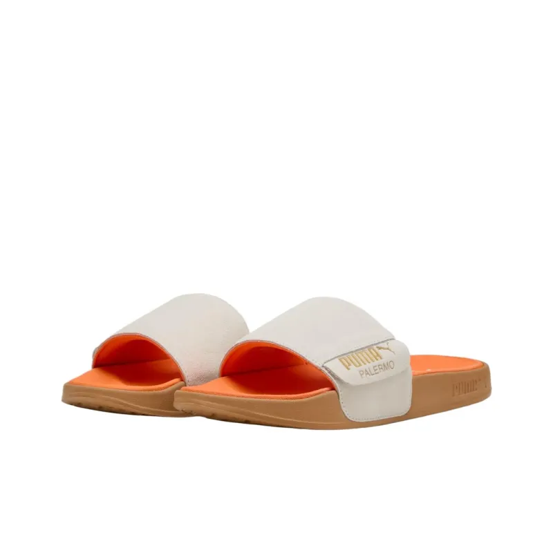 PUMA Leadcat 2.0 Slip Resistant Slide Slippers Unisex White Orange-3