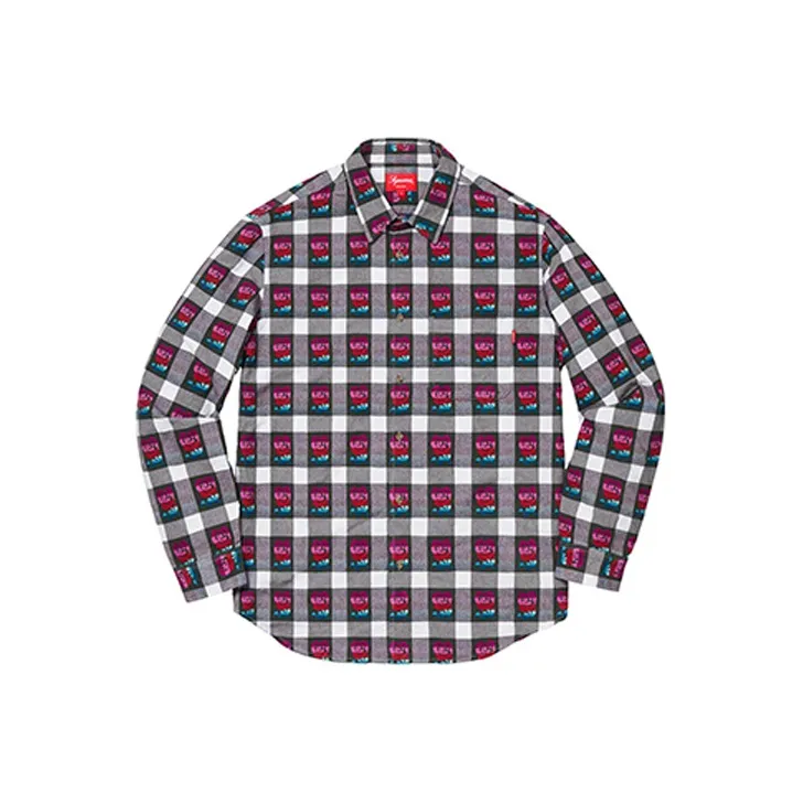 Supreme Rose Buffalo Plaid Shirt-0