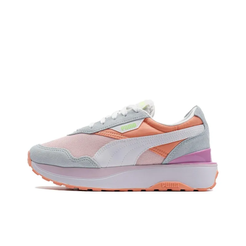 PUMA Cruise Rider Anti Slip Wear Resistant Low Top Casual Shoes Women's Pink-0