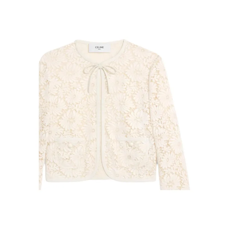 CELINE SS25 Jackets & Coats Women's Ivory White-3