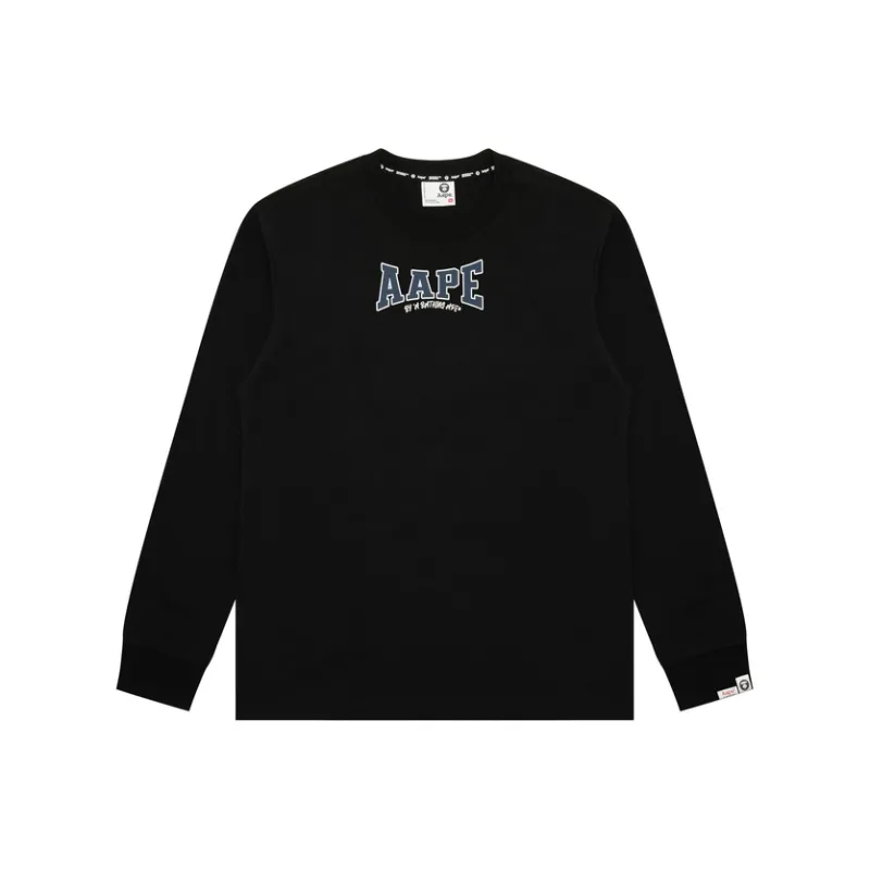 Aape Logo print Long sleeved T shirt-0