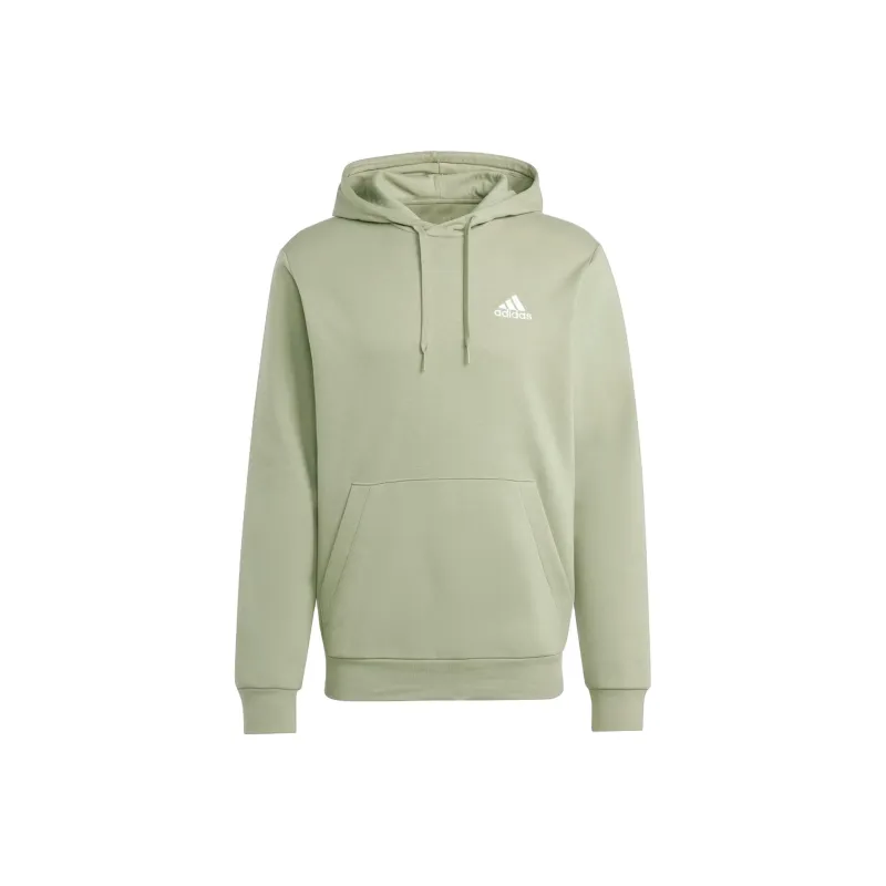 Adidas Essentials Fleece Hoodie Sweatshirt Men's Tent Green-0