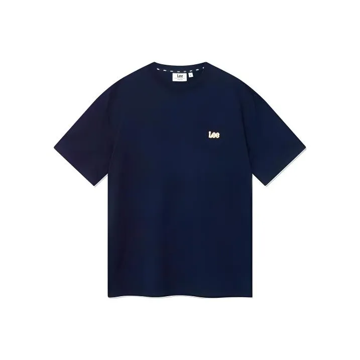 Lee T Shirts Unisex Navy Blue-0