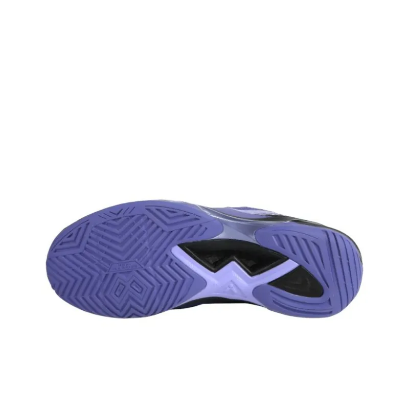 VICTOR Cushioned Slip Resistant Abrasion Resistant Low Top Badminton Shoes Men's Purple Black-2