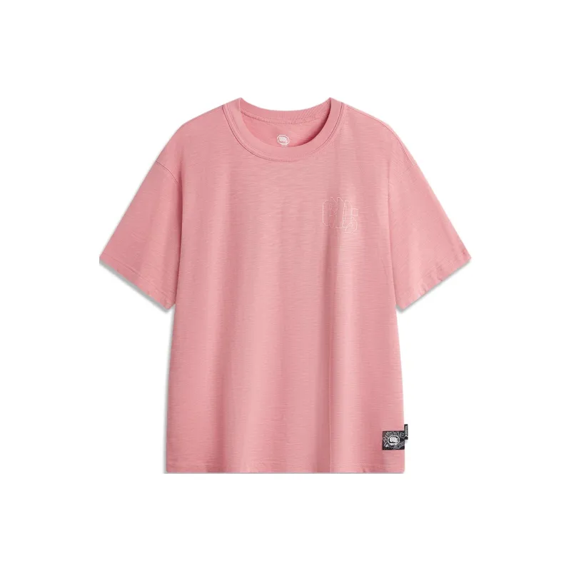 LiNing Basketball Collection T Shirt Men's Apricot Pink-0