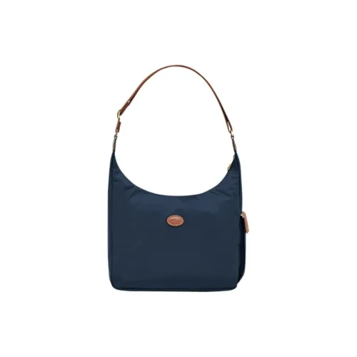 LONGCHAMP Le Pliage Canvas Crescent Moon Shoulder Bag Crossbody Bag Regular Women's Navy