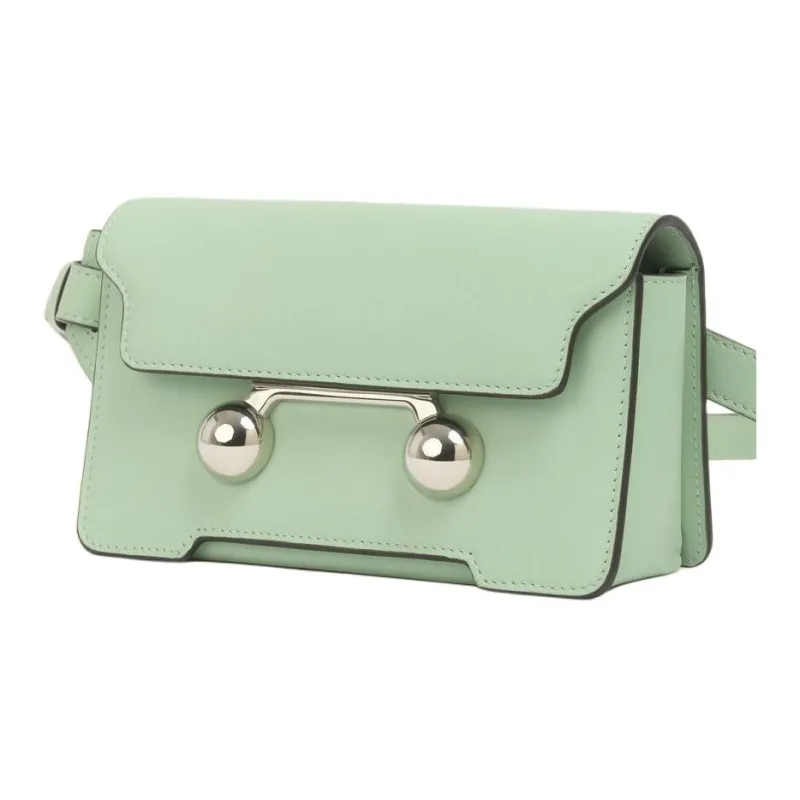 MARNI Trunkaroo Calfskin Shoulder Bag, Crossbody Bag Men's Light Green-1