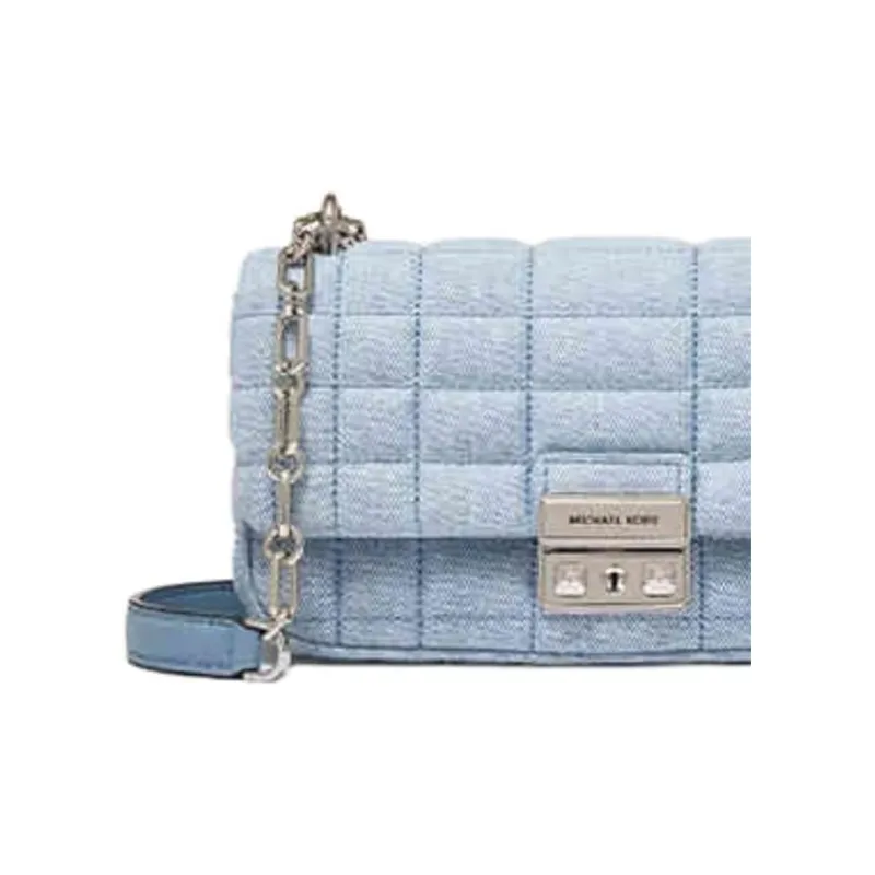 MICHAEL KORS Tribeca Fabric Crossbody Bag Shoulder Bag Small Size Women's Light Blue-2