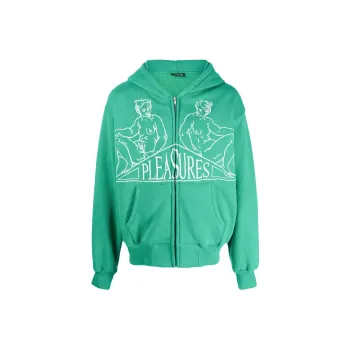 PLEASURES Squeeze Zip Up Hoodie