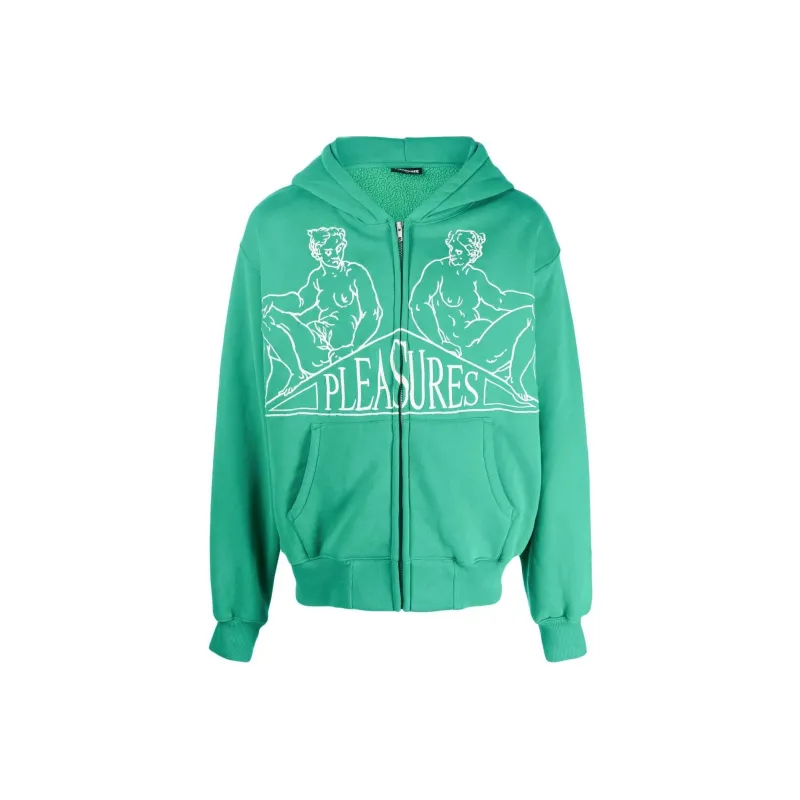 PLEASURES Squeeze Zip Up Hoodie-0
